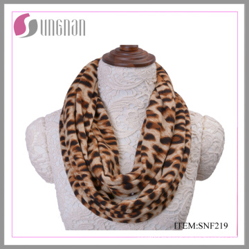 2015 Sexy motif léopard imprimé flanelle Infinity écharpe (SNF219)